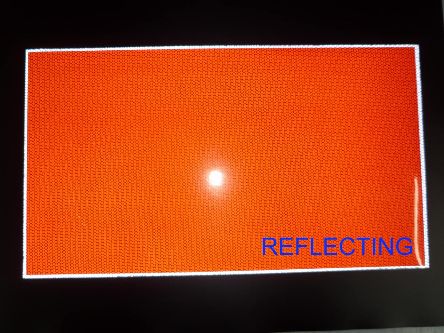 Red Reflective Solas3 Non-Adhesive sheeting Polyester Backed 20" x 11" Honeycomb Solas Grade Reflective, Also Reflective Under Night Vision