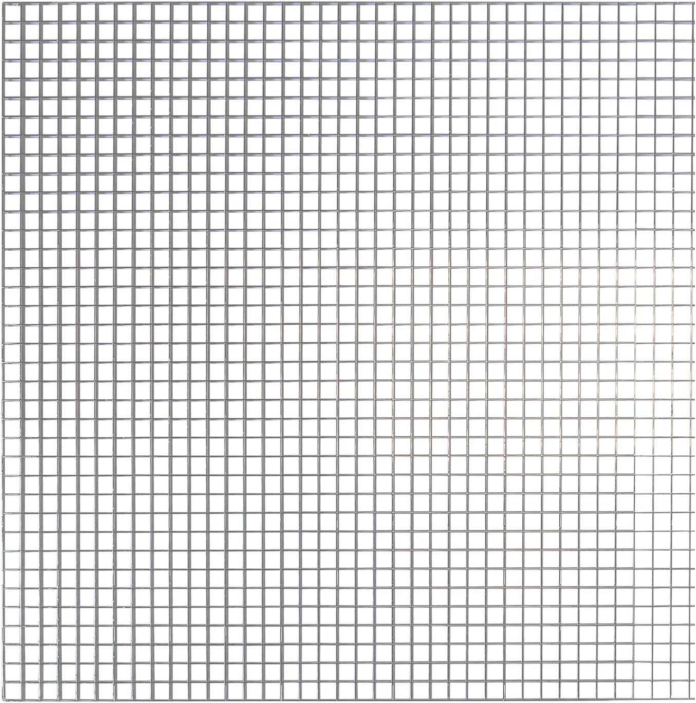 KASTLITE Chrome Egg Crate Fluorescent Light Covers - Nominal 2' x 2' Polystyrene Drop Ceiling Grid Diffuser & HVAC Air Vent Grille - 1/2"x1/2"x3/8" Cell Eggcrate Panels, 6-Pack - Manufactured in USA