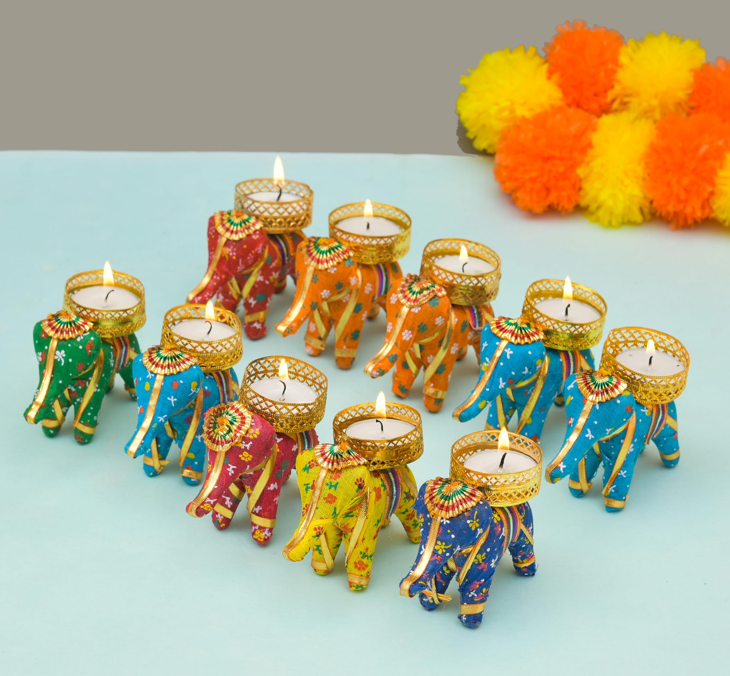 Pride Store Elephant Tealight Candles for Diwali Decoration, Christmas, Birthday, Party, Room, Office, Carnival Decorative Candles (Pack of 10) (B0CK6Y9GDB) Amazon Price History, Amazon Price Tracker
