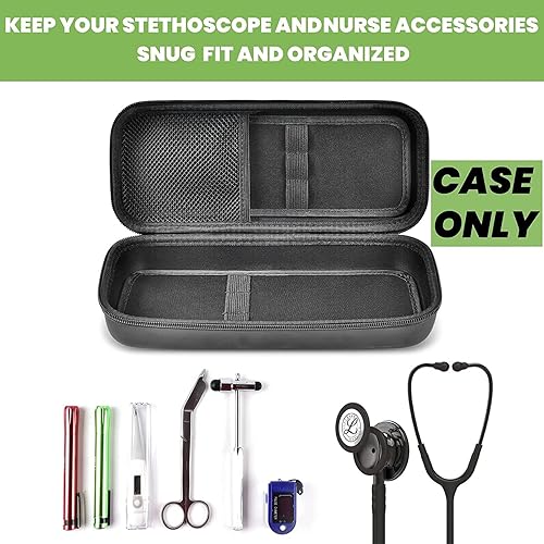 Miniatura 2 de Funda para estetoscopio compatible con 3M Littmann Classic III MonitoringLightweight II S.ECardiology IV DiagnosticMDF Acoustica Estetoscopios,