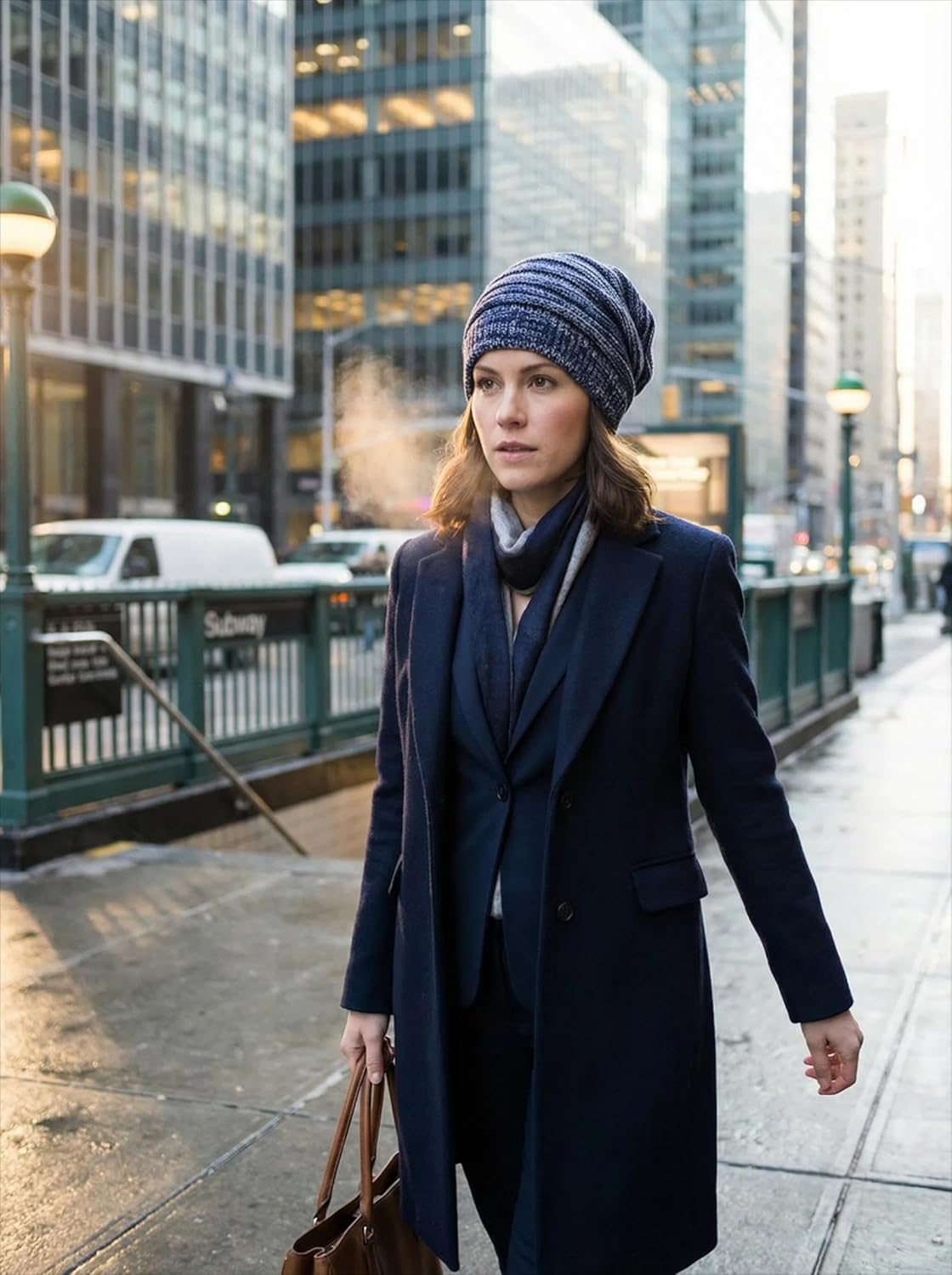 6LK Slouchy Beanie Hat for Men Women Long and Oversized Stretch Knit Skull Cap for Winter - Image 8