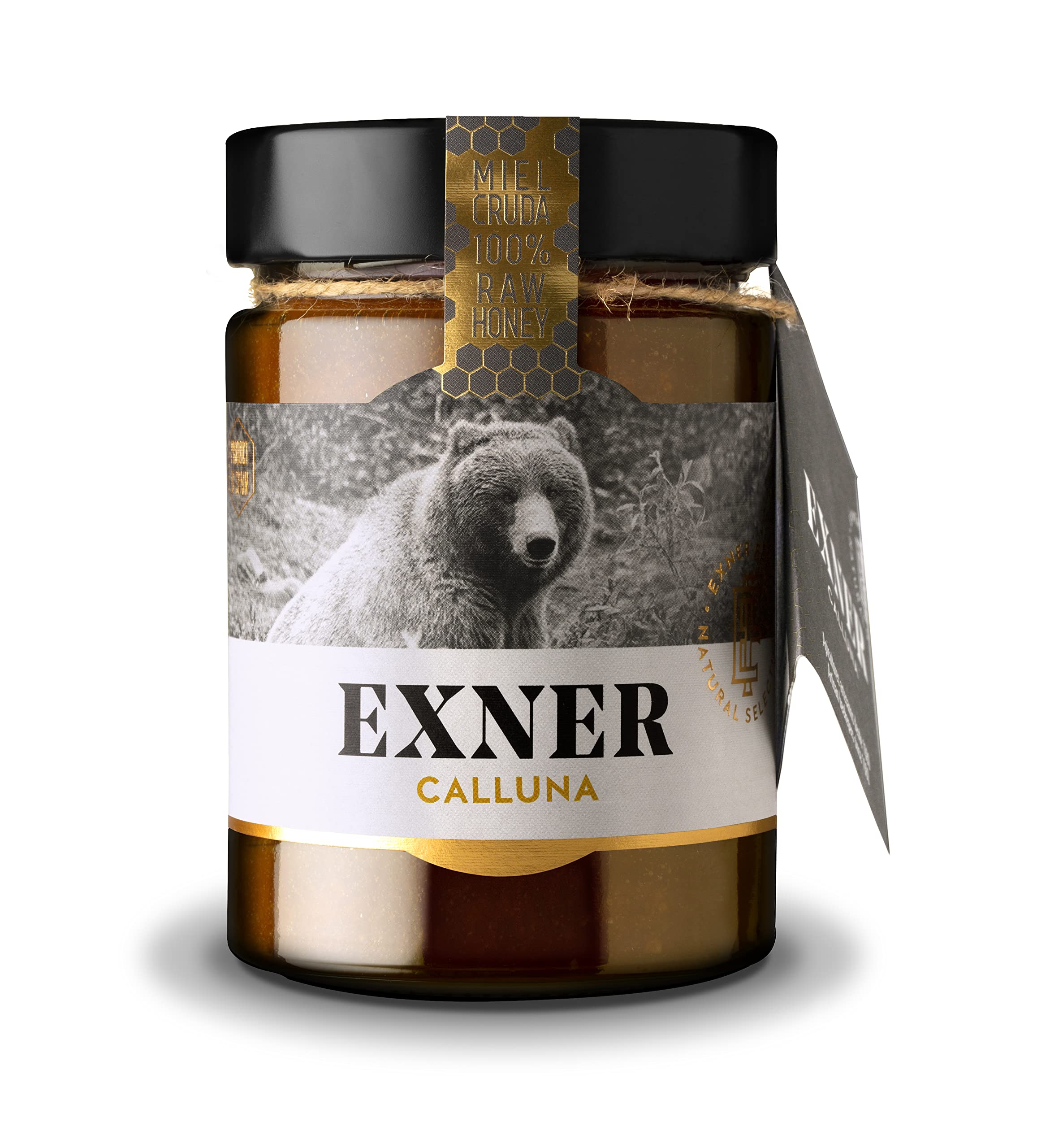 EXNER Miel de CALLUNA (Brezo) - 100% Pura y Artesana - 420 gr - Sin filtrar, Sin pasteurizar, Sin gluten (2)
