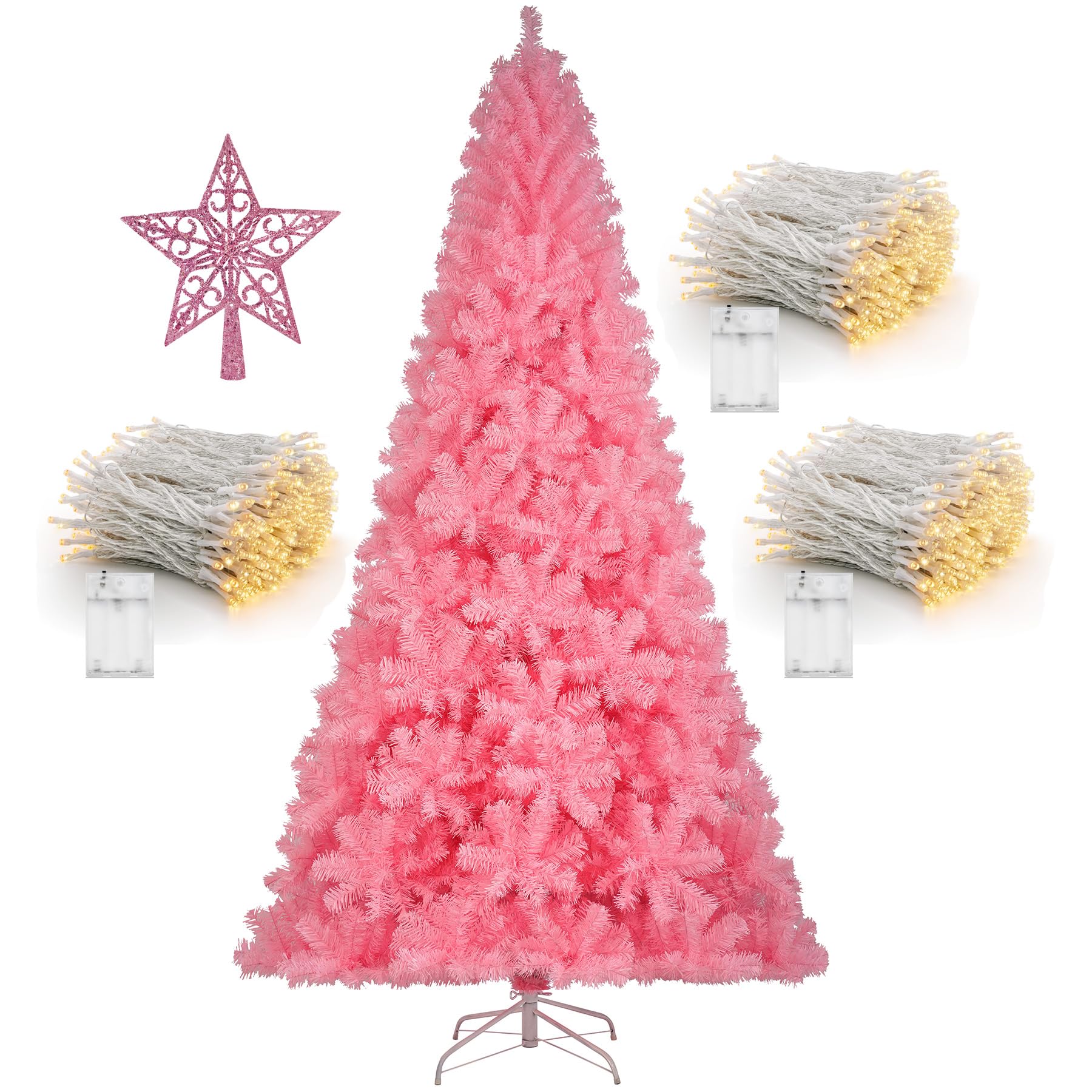 Amazon.com: KTKDE 7.5ft Pink Christmas Tree, Artificial Christmas