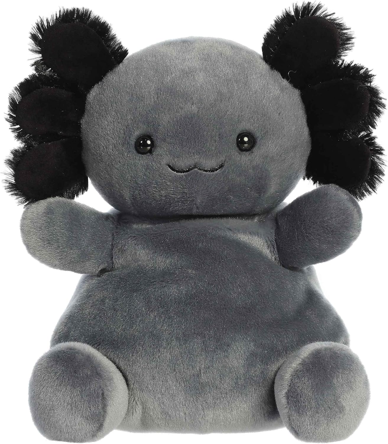 Aurora® Adorable Palm Pals™ Party Sized Onyx Axolotl™ Stuffed Animal - Fun Collectible Plush for Kids and Adult Collectors - Perfect for Decorating Rooms and Birthday Gifts - Black 12 Inches