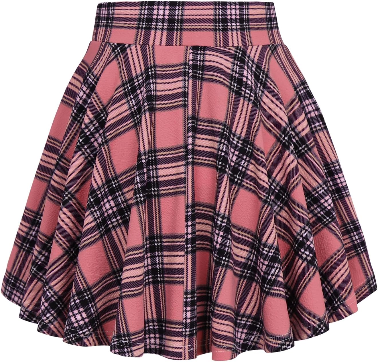 DJT FASHION Shorts for Women Basic Versatile Skorts Casual Stretchy Flared Skater Golf Tennis Mini Skirts with Shorts