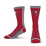 For Bare Feet NFL TAMPA BAY BUCCANEERS MVP Crew Sock Team Color Large