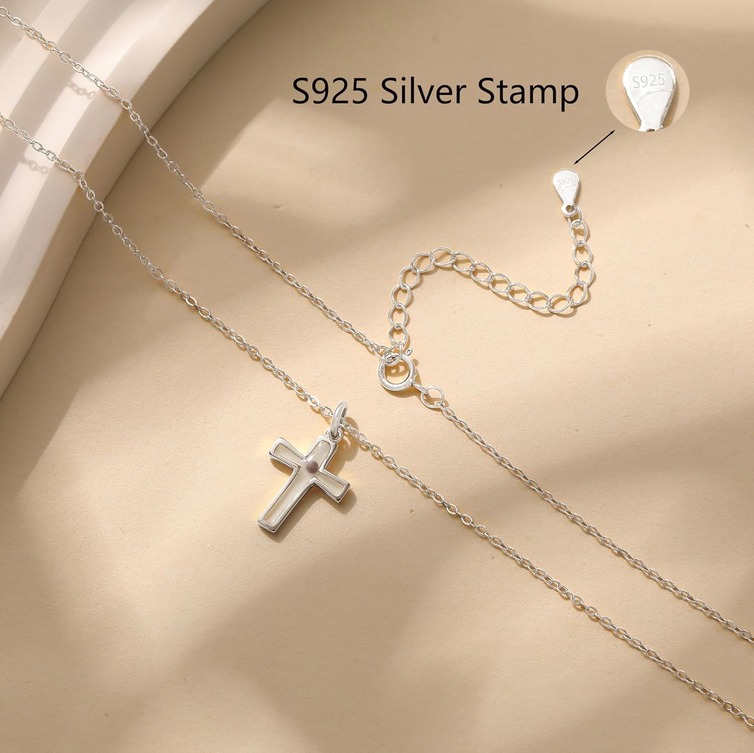 925 Sterling Silver Mountain Mustard Seed Necklace for Women Dainty 14k Gold Plated Pendant Necklace Graduation Necklaces Faith Jewelry Baptism Confirmation Religious Christian Gifts - Image 6