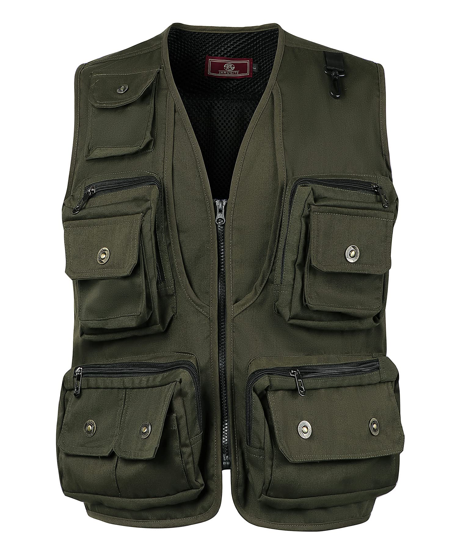 Herren Angeln Weste Trekking Weste Outdoor Arbeitsweste Multifunktionsweste Freizeitweste Anglerweste mit Vielen Taschen