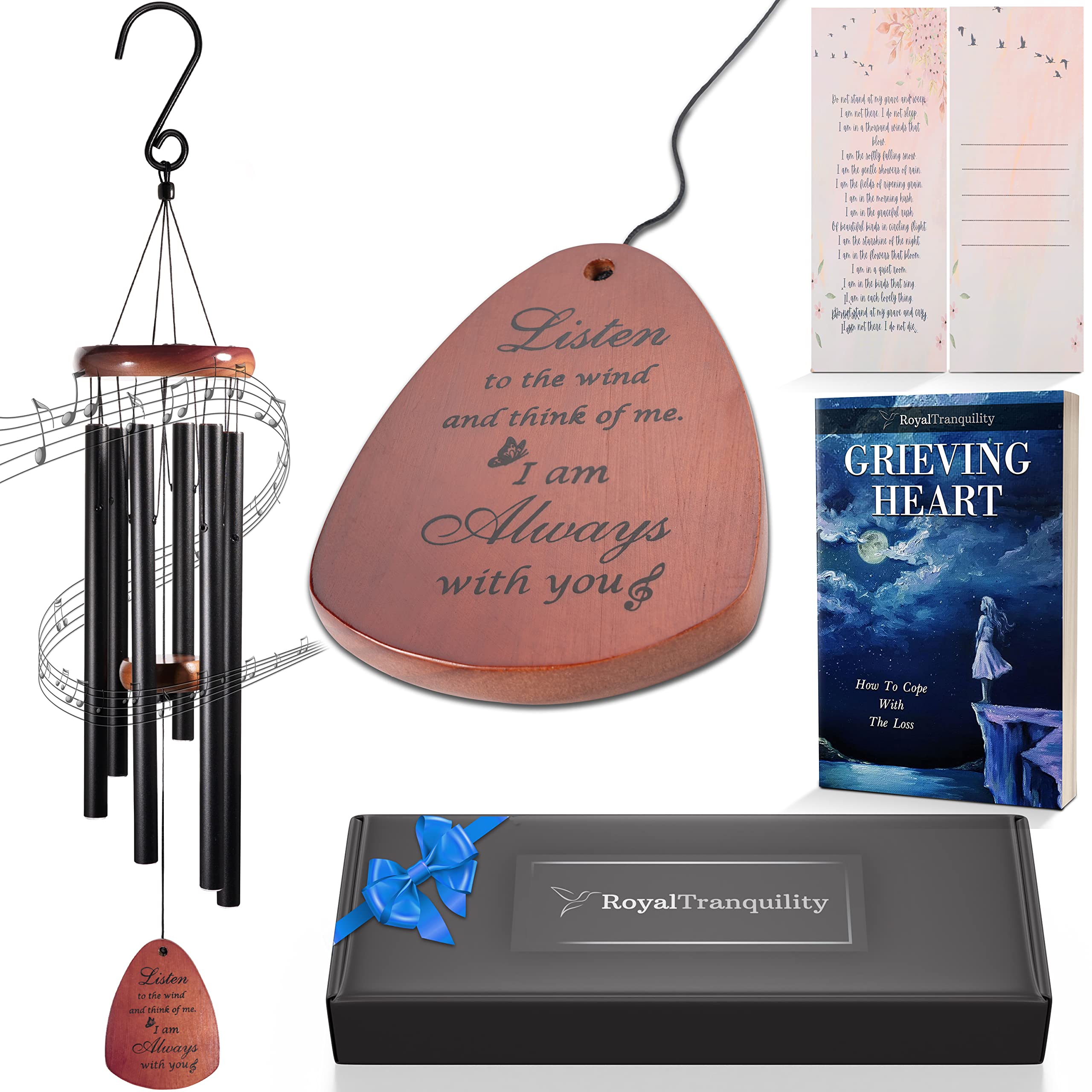 Royal Tranquility Memorial Wind Chimes for Loss of Loved One Prime