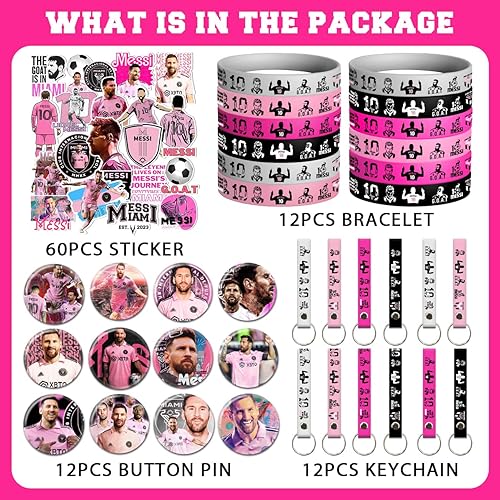 Miniatura 3 de 96 recuerdos de fiesta de cumpleaños de fútbol, juego de decoraciones de fiesta de cumpleaños con temática de fútbol incluye 60 calcomanías, 12