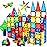 MAGBLOCK Magnetic Tiles Building Blocks 130 Pcs Magnet Tiles for Kids Ages 4-8 Magnetic Toys for Boys and Girls Ages 8-10