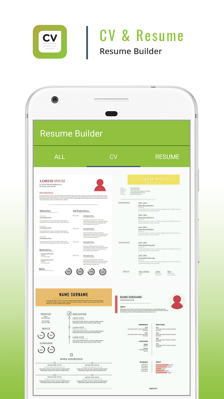 Resume Builder - Curriculum Vitae & Resume Maker - App on Amazon Appstore