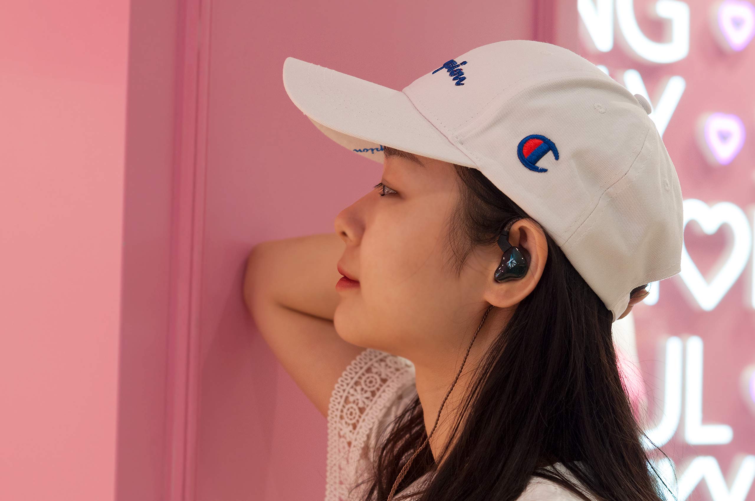 keephifi KBEAR KS2 IEM Casque Filaire avec Micro MEMS,10 mm PU+diaphragme Composite Biologique dans Les écouteurs,Division électronique de fréquence dans in Ear Monitor pour Musiciens,Jeux