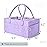 Mr. Pen- Baby Diaper Caddy Organizer, lavender dream, Baby Caddy Organizer with Handle, Compact Size, Collapsible & Portable