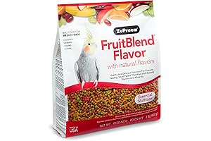 ZuPreem FruitBlend Bird Pellets: Daily Nutrition for Medium-Sized Parrots