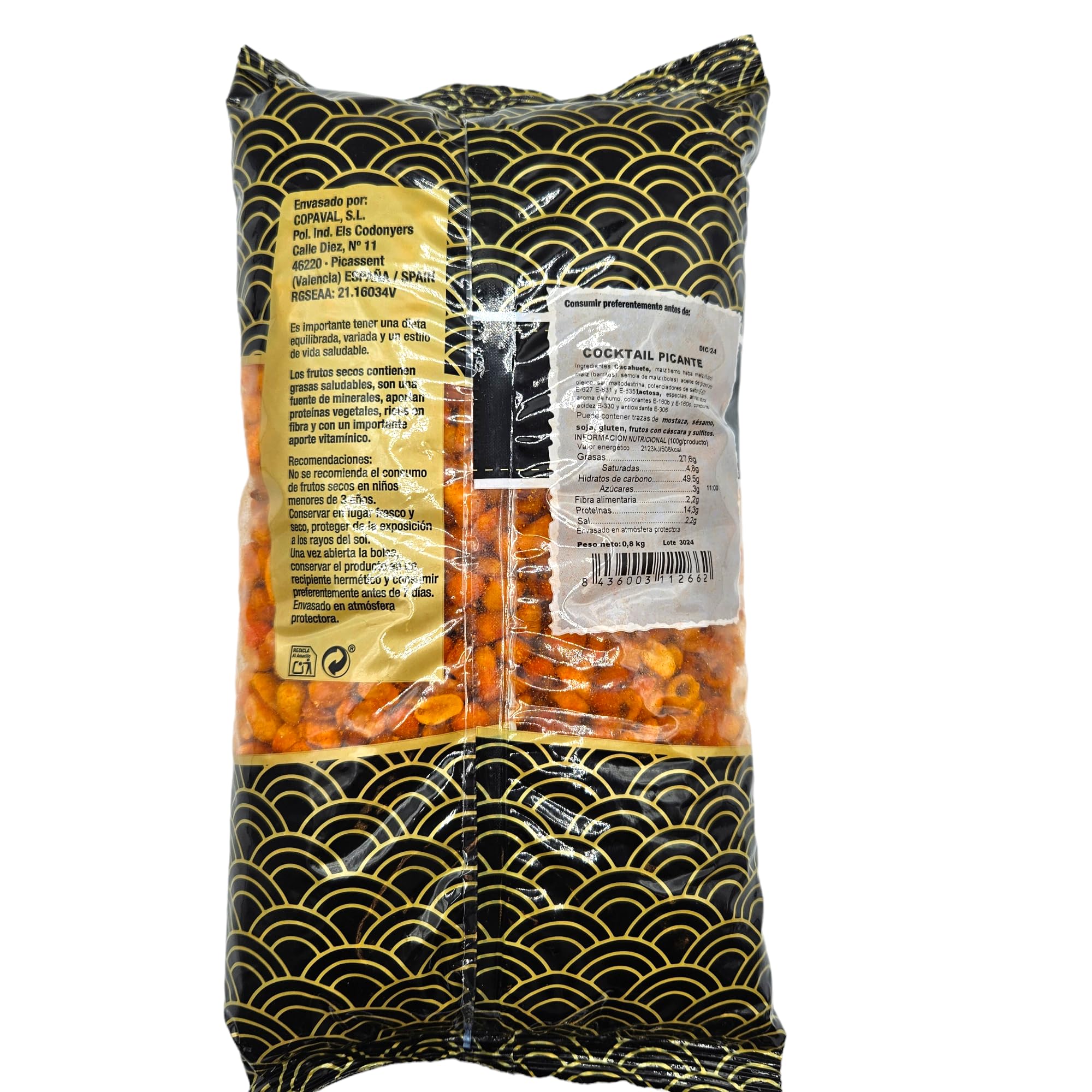 Cocktail Picante La Albufera Bolsa Kilo Frutos Secos Picantes