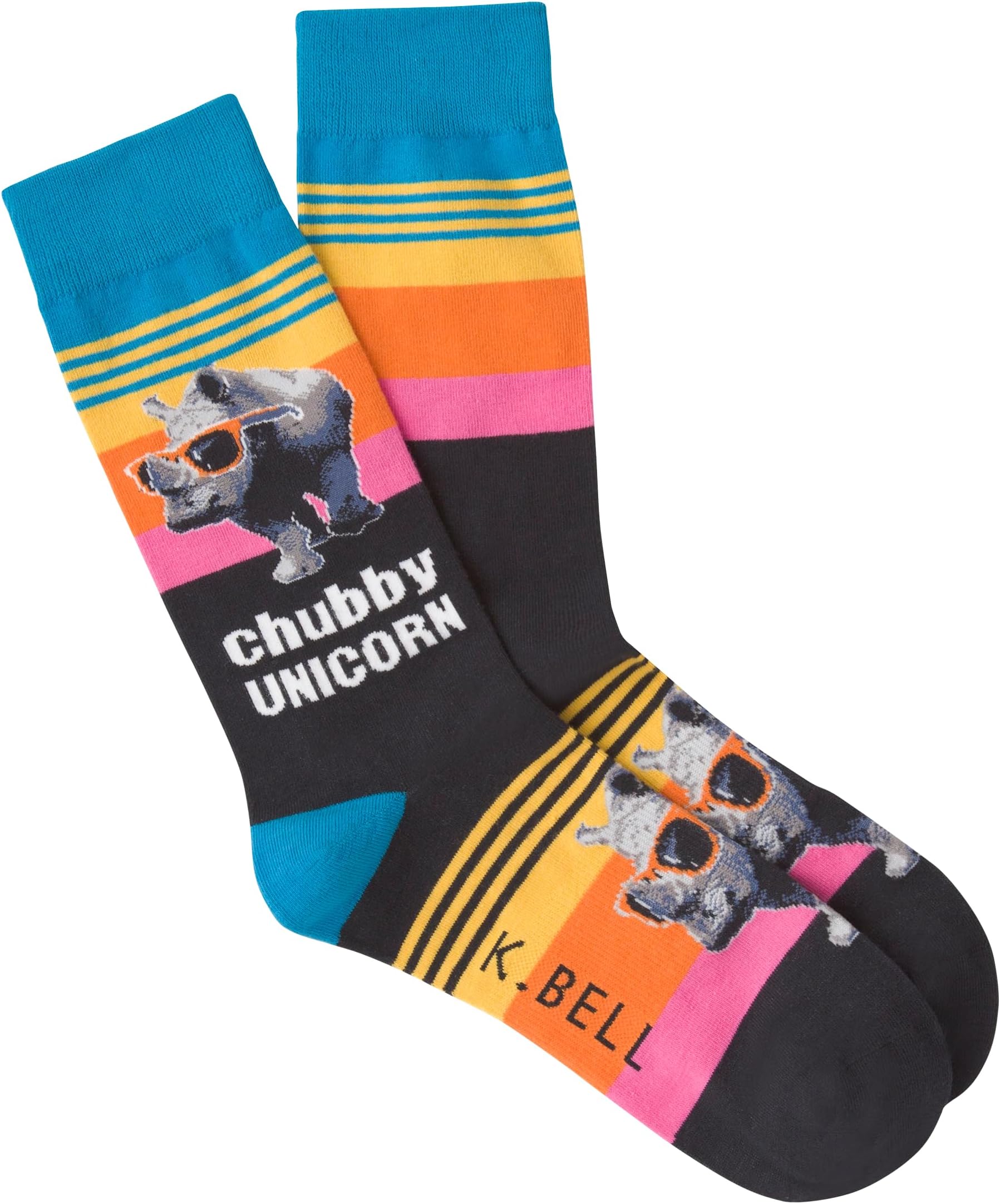 K. Bell Socks mens Funny Animal Novelty Crew Socks