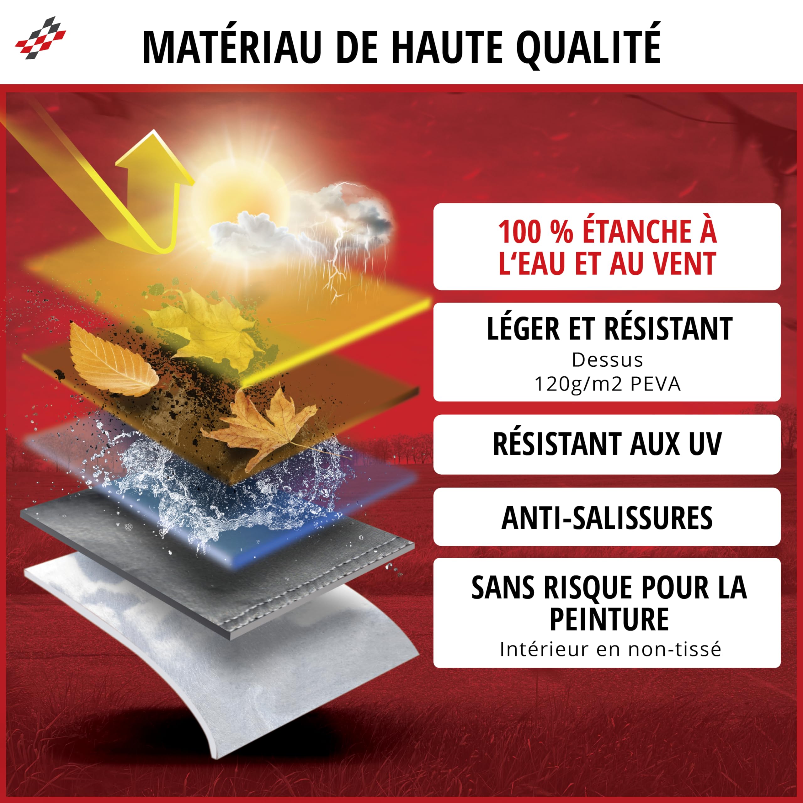 WALSER Bâche Moto All Weather L, bâche Moto 100% étanche Outdoor, Housse Motocyclette Protection Toute l'année, Housse Motocyclette Accessoires Argent 250x100x130 cm