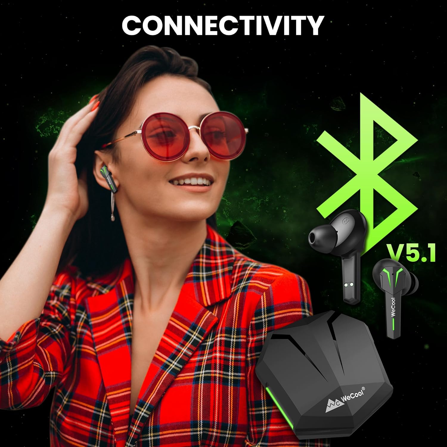 WeCool Freesolo X3 Earbuds with Bluetooth V5.1 connectivity