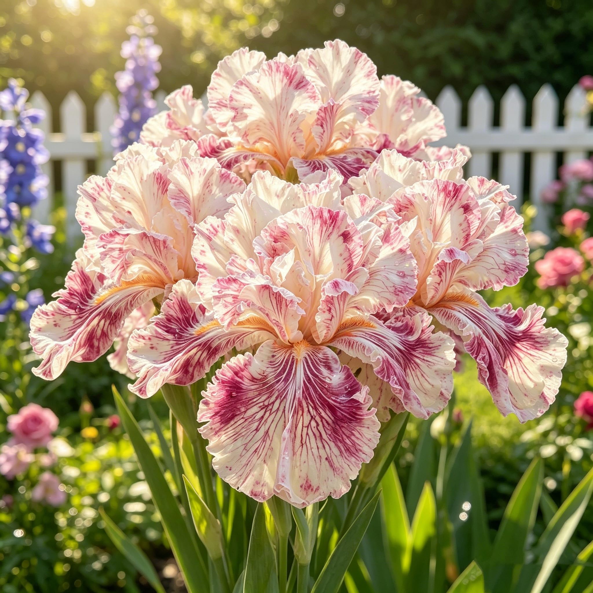 Rizomas de lirios aromáticos, plantas adaptables para decorar terrazas, bordes y jardines exteriores-15bulbo-A