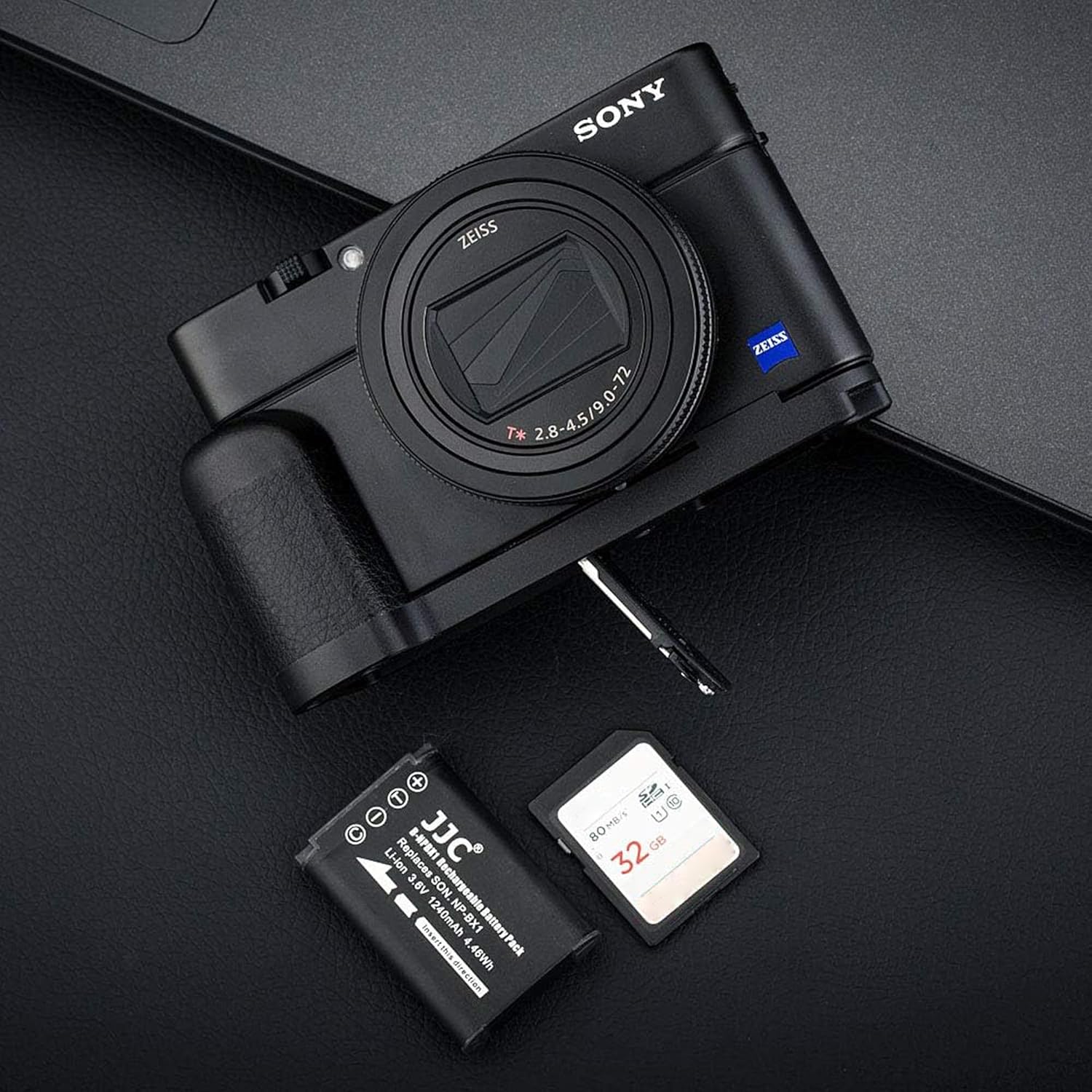 Aluminum Alloy Bracket Hand Grip Tripod Quick Release L Plate Bracket for Sony RX100 VII RX100 M7, Easy to Replace Battery and Memory Card