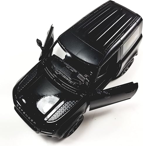 Miniatura 8 de Kinsmart Land Rover Defender 90 Eggshell Blanco 136 Escala Diecast SUV PEQUEÑO