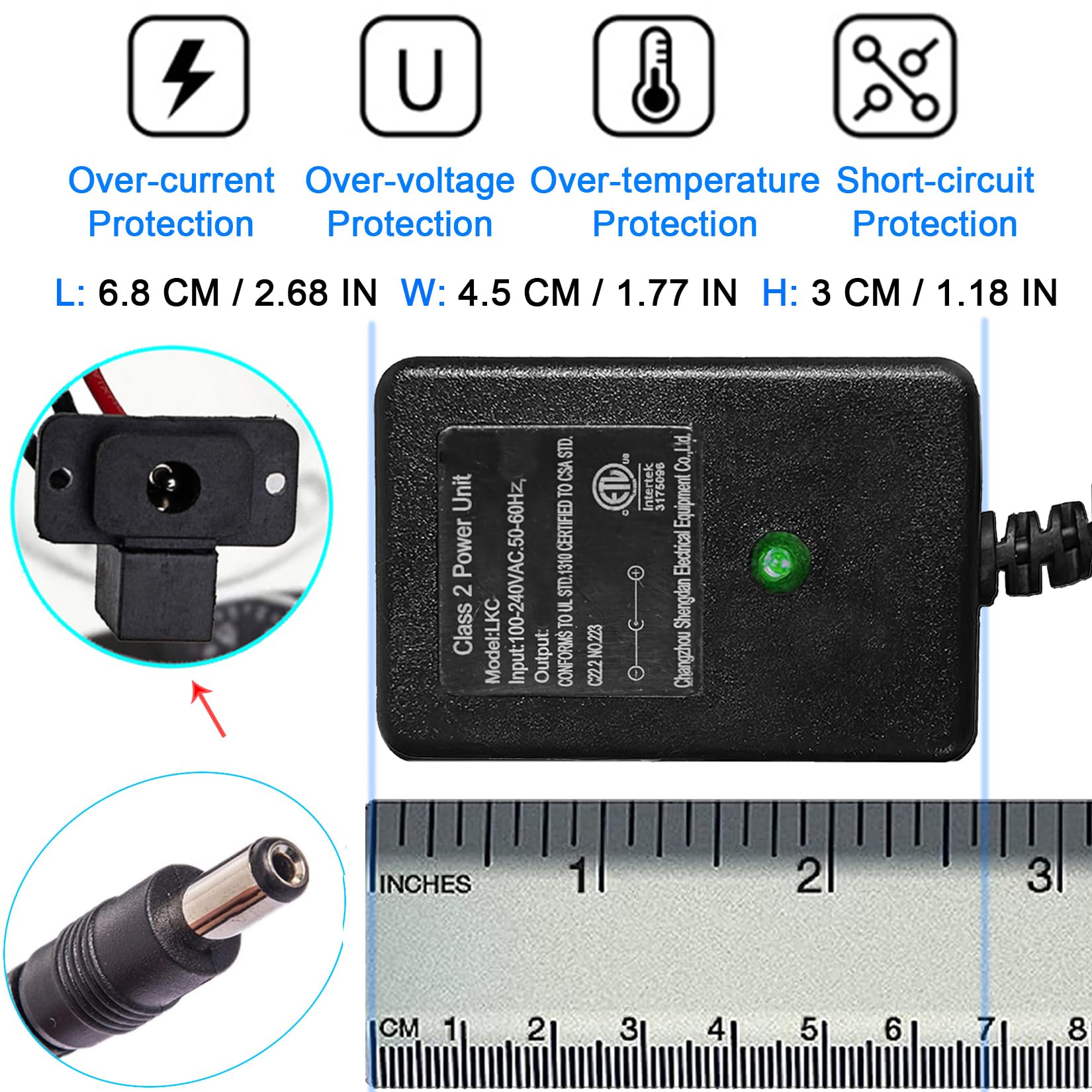 Cargador universal de 12 V para automóvil Flybar, cargador para coche parachoques Kidzone, cargador de batería de 12 V para montar en el automóvil, productos de la mejor elección, accesorios 4