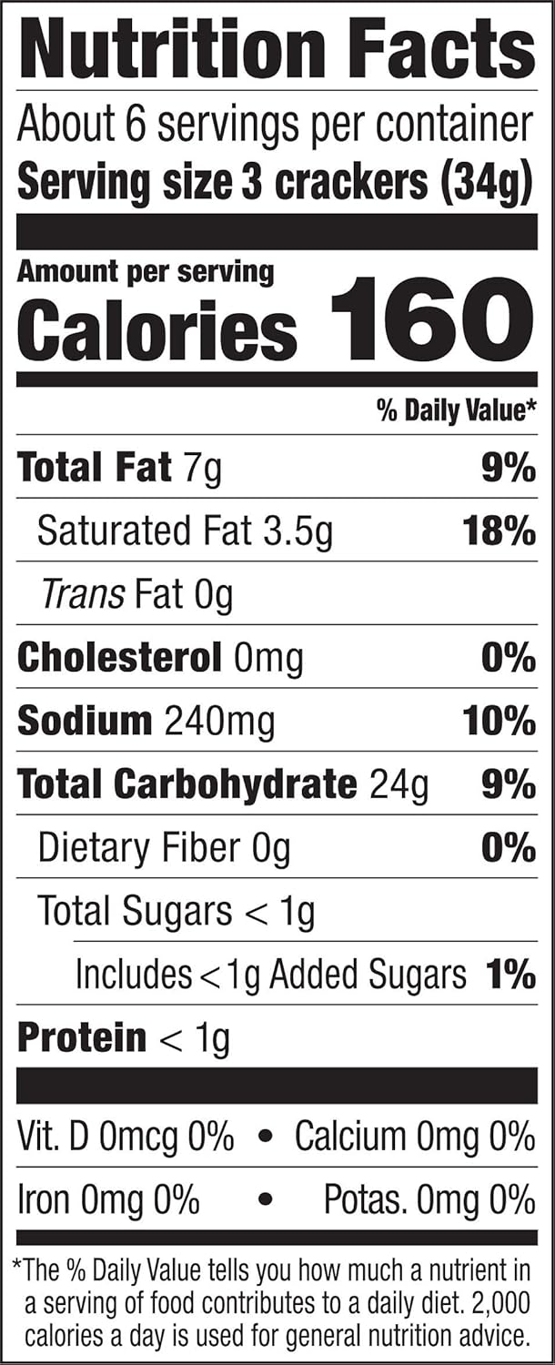 Glutino Gluten Free Crackers Table,7 Ounce, 12 Count