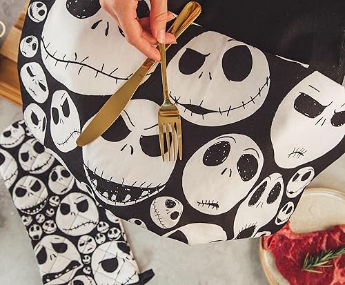 Miniatura 7 de Disney The Nightmare Before Christmas Jack Skellington Faces - Juego de toallas de mano de cocina | Paño de lavado de secado rápido, toalla de