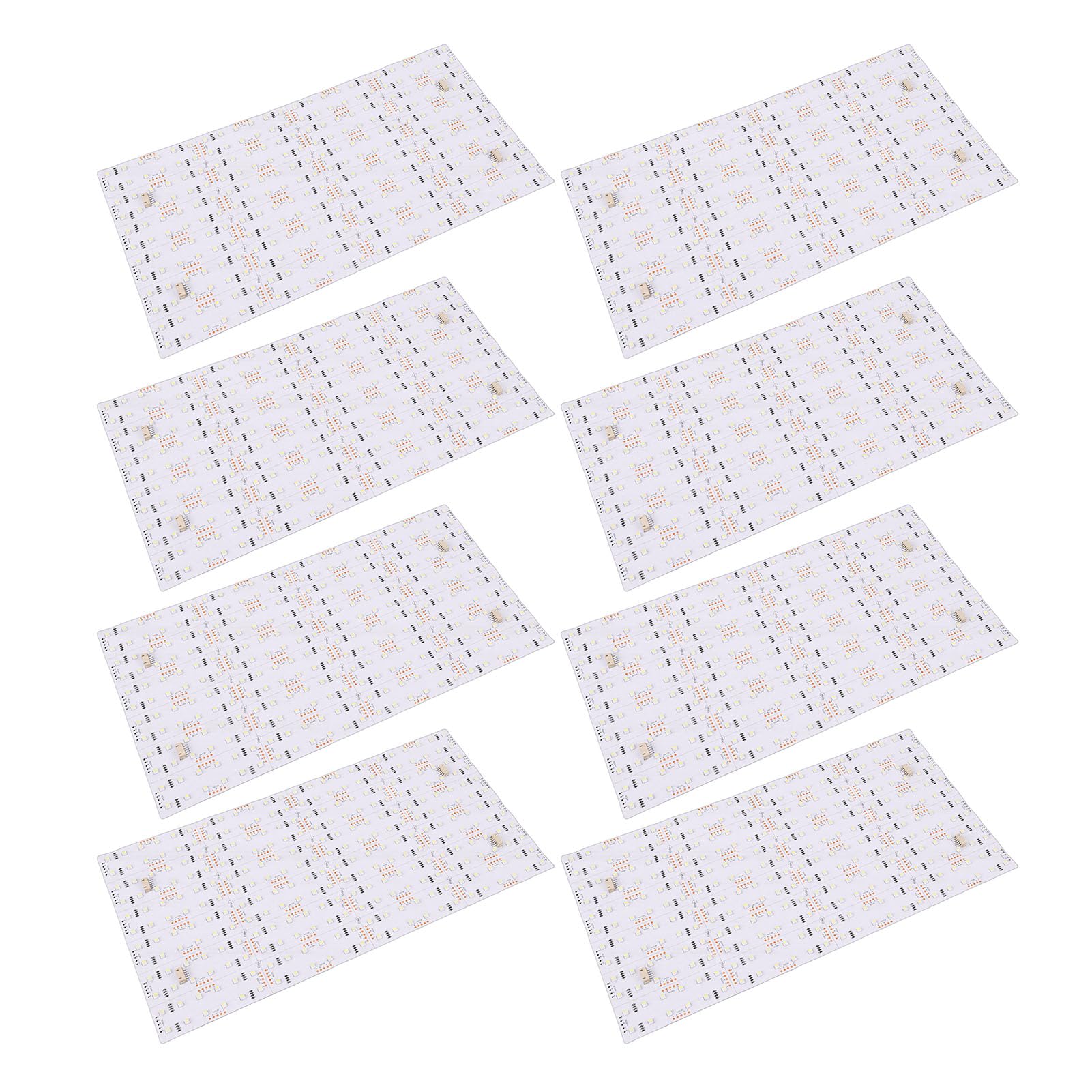ASHATA Set di 20 fogli LED collegabili multicolore con retroilluminazione regolabile per casa e azienda, design LED RGB flessibile da 48 W