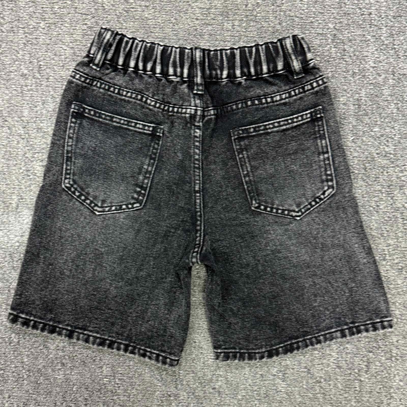 Pantalones Cortos para niñas Chica Pantalón de Mezclilla Ancho Pantalones Cortos con Falda fluida Longitud a la Rodilla Ropa Deportiva cómoda Cintura elástica Ropa para niños