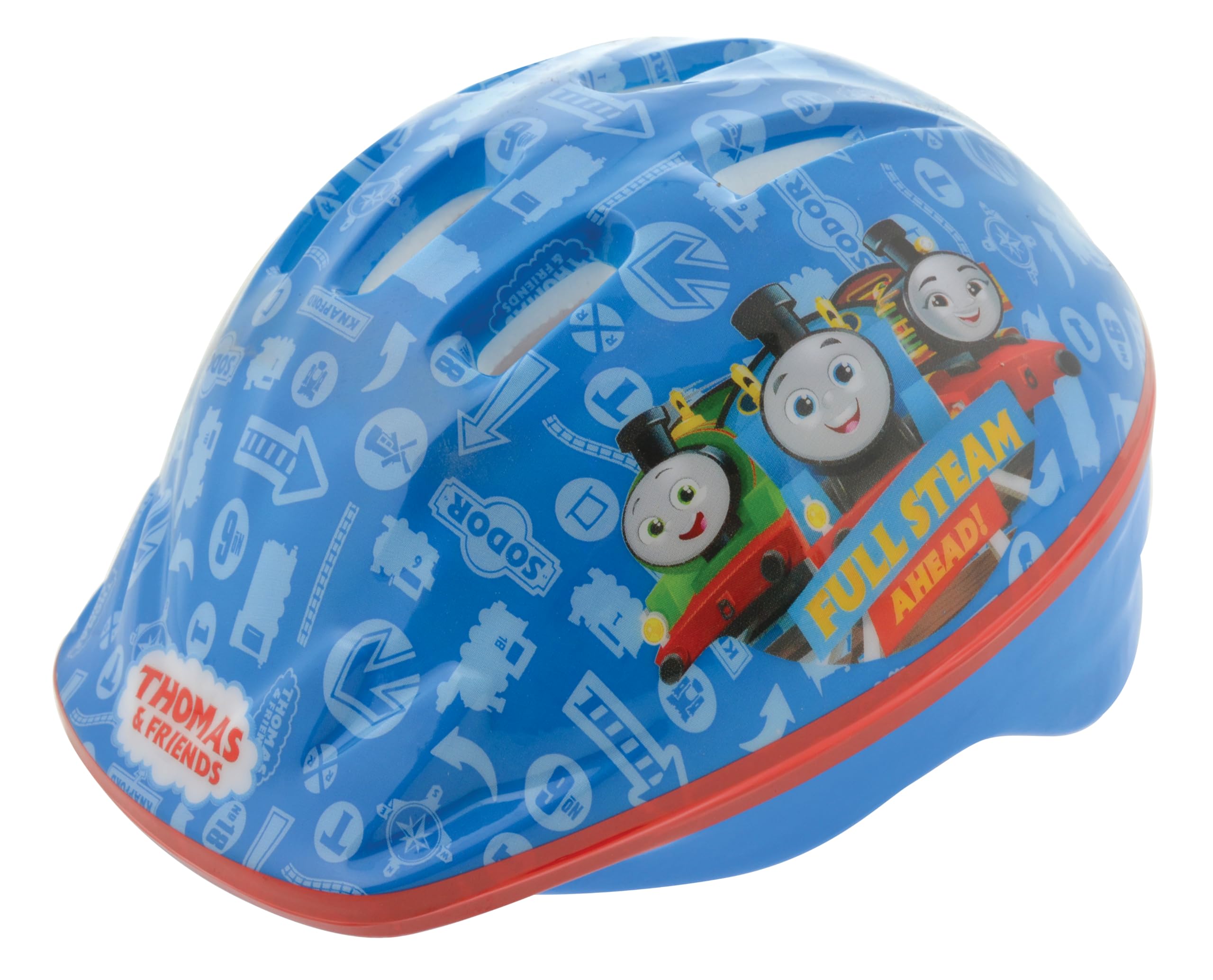 Kids Thomas & Friends Safety Helmet | Childrens Lightweight Helmets For Bicycle Skating Scooter Bike | Adjustable 48-52cm To Fit Ages 2-4