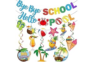 Goodbye School Hello Pool Banner