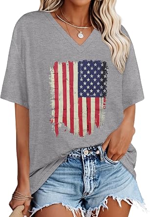 Oversized Tshirts for Women Graphic V Neck Short Sleeve Summer Casual Tops | Rosemia Oversized Graphic Tshirts Soft Lightweight Tees Loose Tops Suitable for All Day Dressing Has Different Patterns 2026