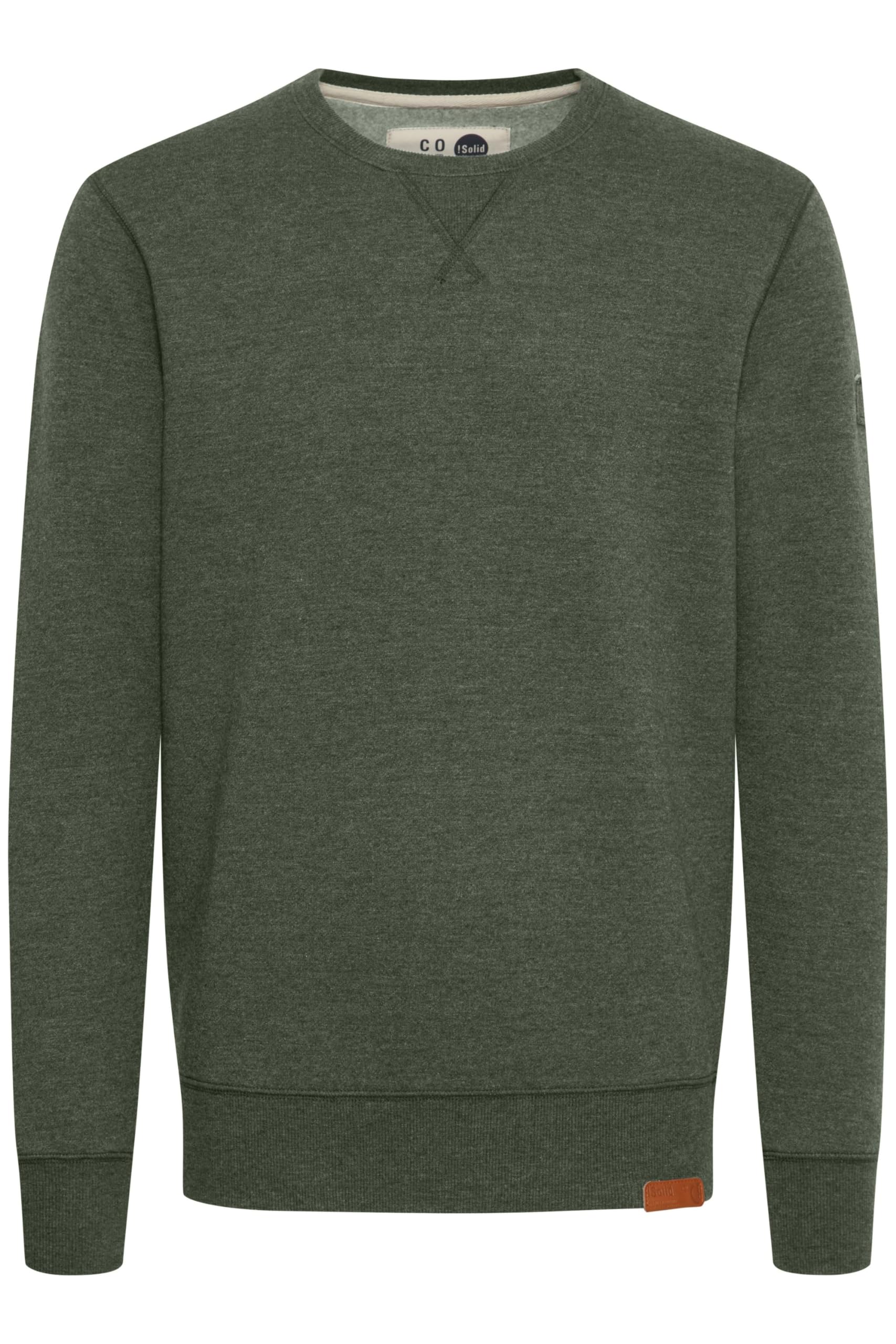 !Solid SDTrip O-Neck Herren Sweatshirt Pullover Sweater mit Rundhals-Ausschnitt Rippbündchen Baumwollmischung Regular fit