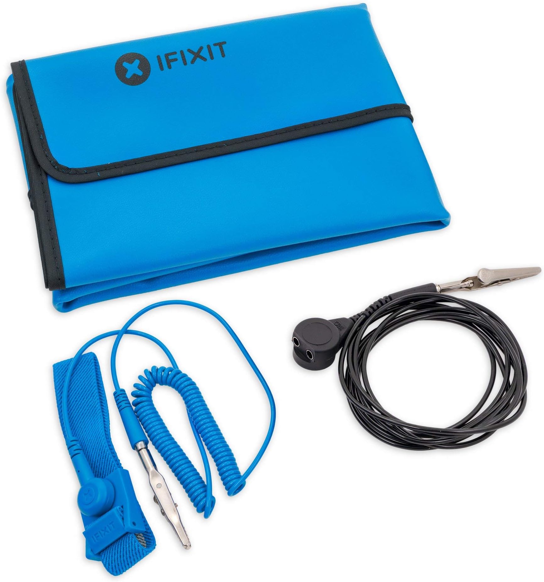 iFixit Portable Anti-Static Mat - ESD Pad, Wrist Strap, Grounding Cord for Electronics Repair