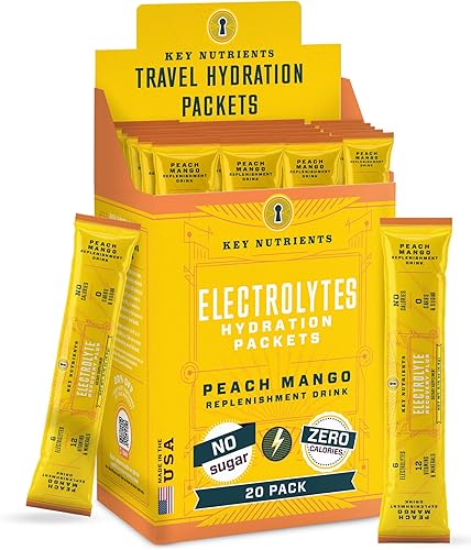 Miniatura 43 de KEY NUTRIENTS - Polvo de electrolitos, mezcla de bebida de limonada rosa fresca, polvo de hidratación, sin azúcar, sin calorías, sin gluten, polvo