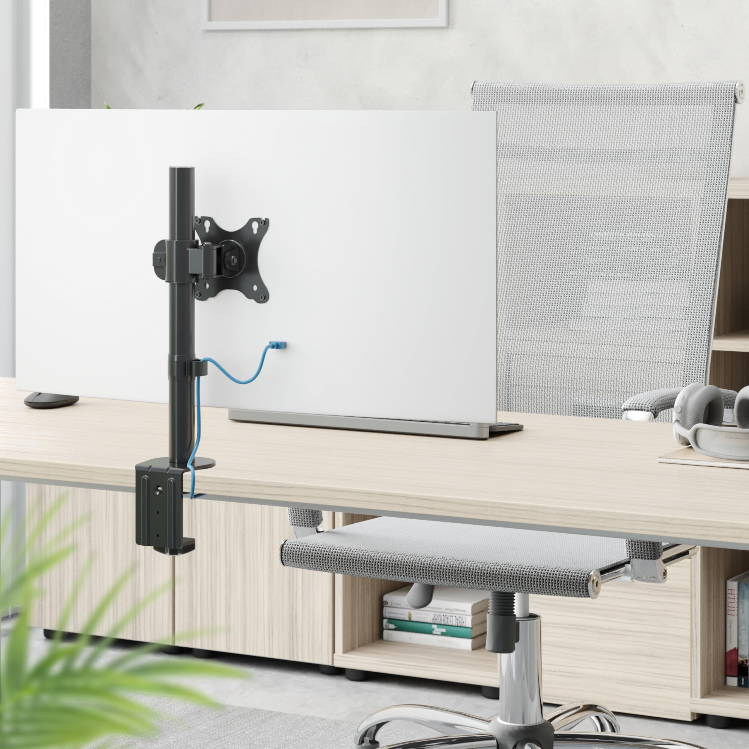 RICOO TS3411 Supporto monitor da scrivania 13-34 pollici per 13 34 pollici girevole inclinabile fino a 8 kg max VESA 100x100