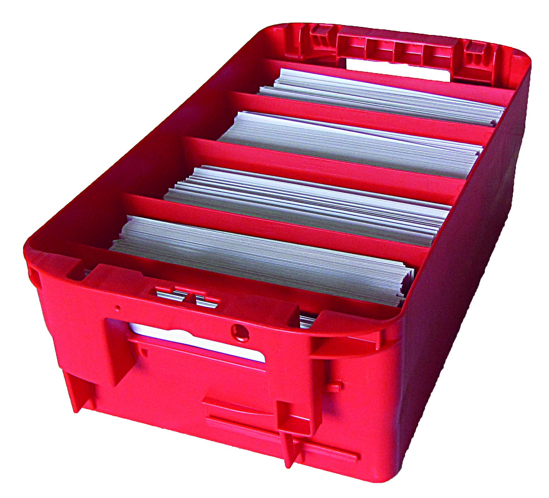 Postkiste Gr. 15 rot, Briefbehälter, Postbehälter, Stapelbox
