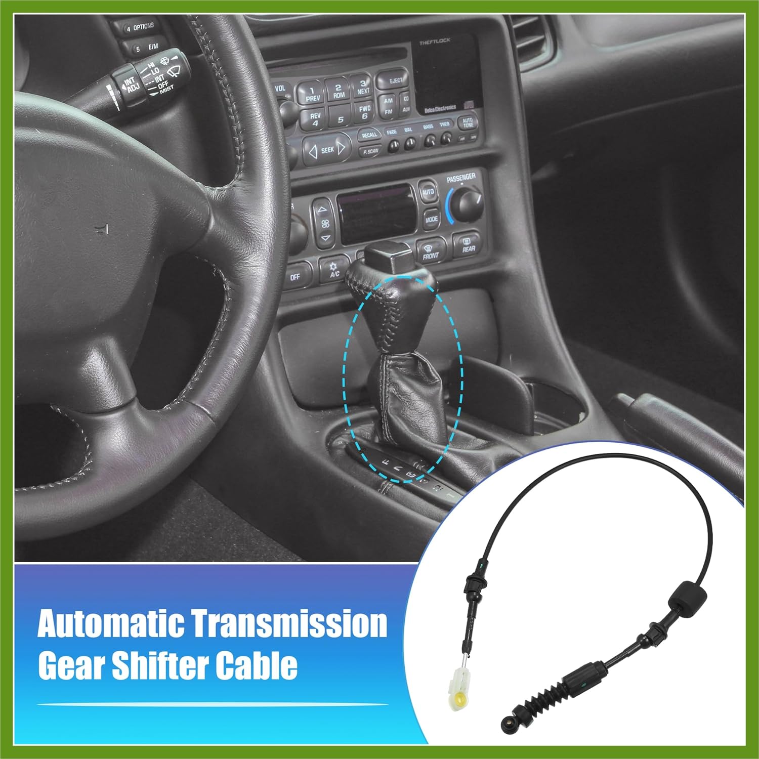 Automatic Transmission Gear Shifter Cable for Corvette C5 1997-2002 Auto Trans Control Lever Cable Assembly Range Select Lever Kit 12559260 Vehicle Components