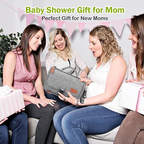 Miniatura 4 de Cambiador portátil para bebé, cambiador de pañales de viaje, cambiador portátil para cambiador de bebé, regalos de baby shower, artículos