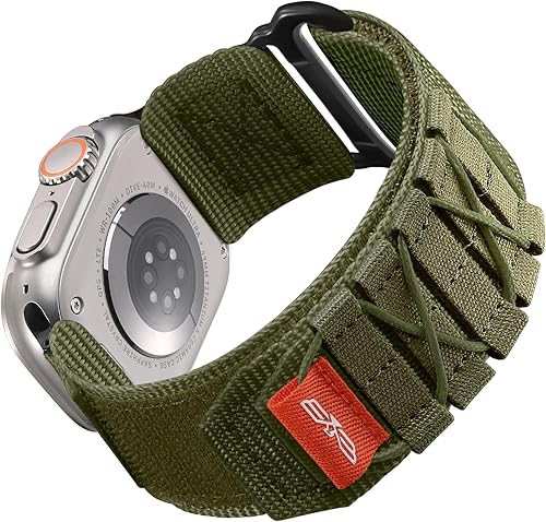 Miniatura 1 de Bandletic Correa de nailon compatible con Apple Watch Strap UltraUltra 2 de 1.929 in 1.772 in 1.732 in 1.654 in, correa deportiva de repuesto para