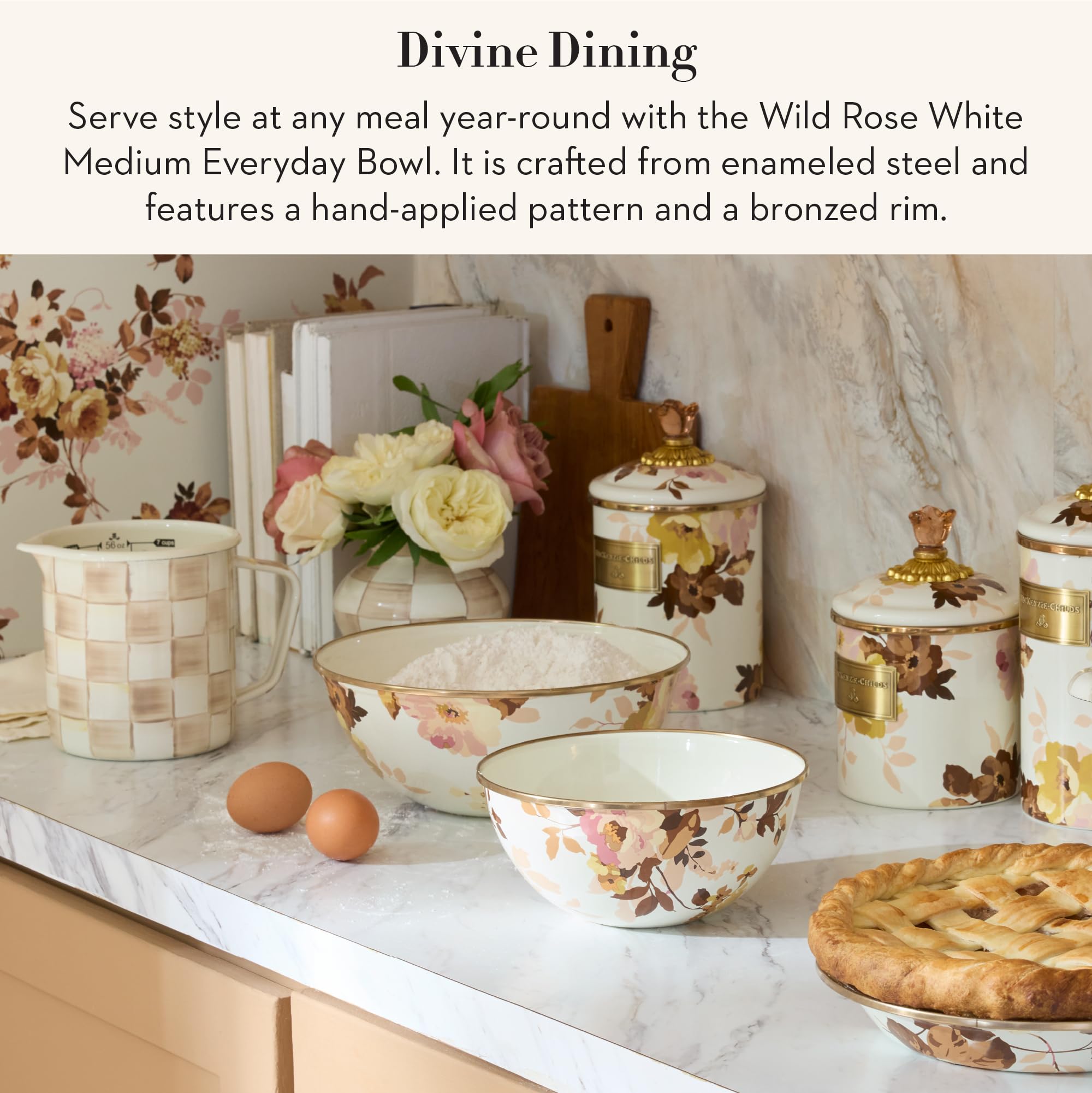 Amazon.com | MACKENZIE-CHILDS Everyday Bowl, Serving Bowl for