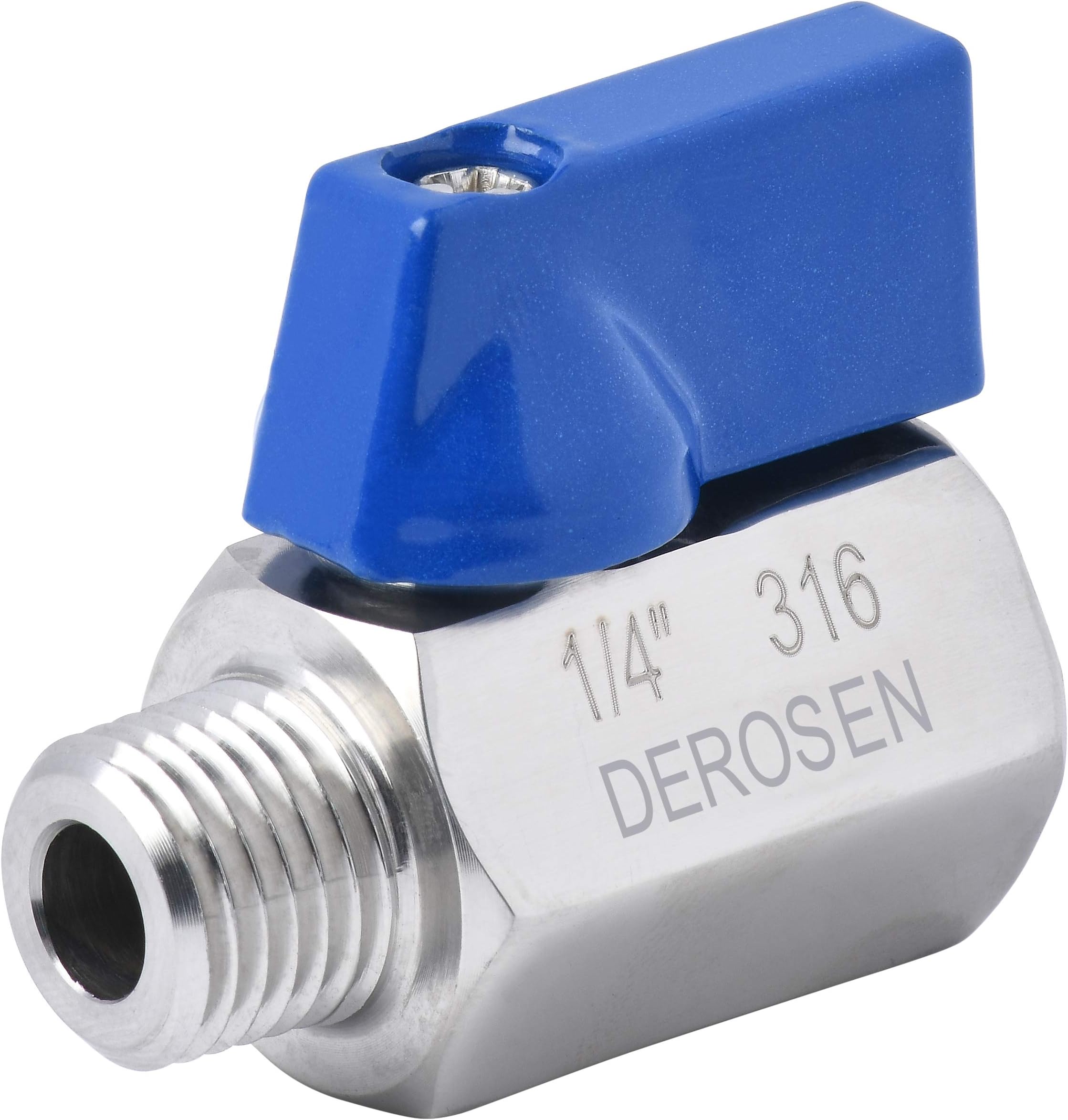 DEROSEN Stainless Steel Mini Ball Valves 1/4" to 3/4"