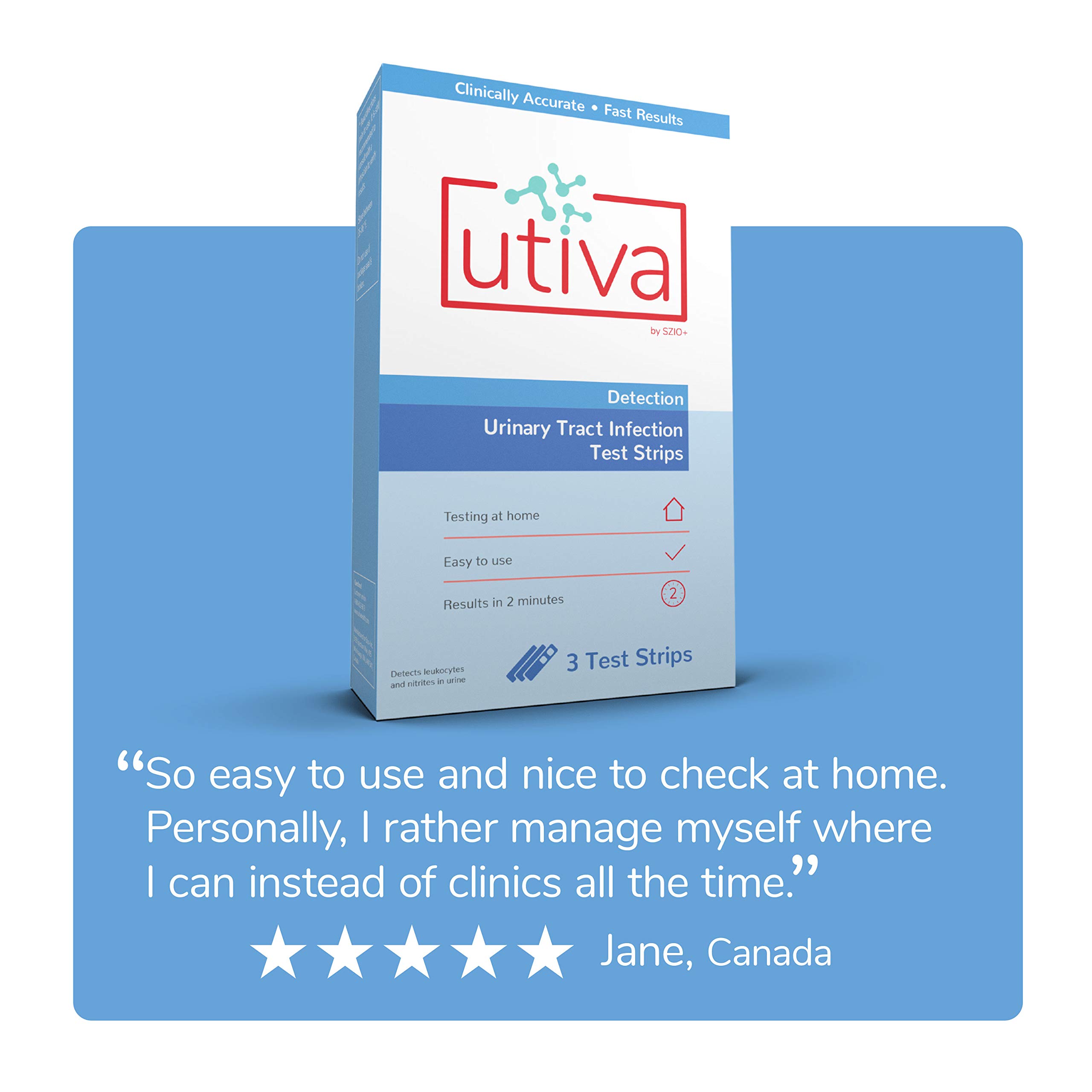 Buy UTIVA UTI Test Strips Urinary Tract Infection Home Test Strips
