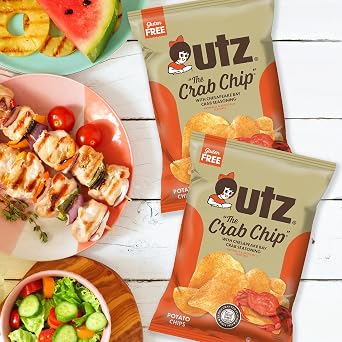 Utz The Crab Chip Potato Chips 2.75 oz Bags (14 Count) Chesapeake Bay-Inspired Seasoning with Signature Crunch Snack Pack for Lunches, Parties, and Everyday Snacking