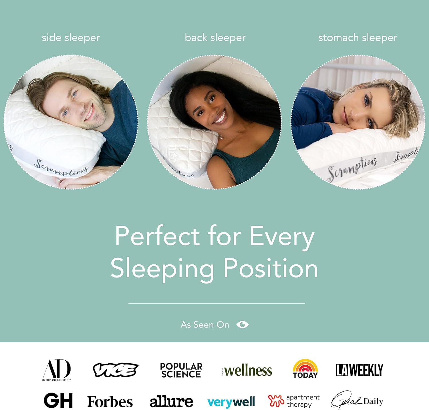 Honeydew Classic Scrumptious Pillow with Free Pillowcase – Made in USA with Cooling Copper Gel Fill – Adjustable Bed Pillow for Back & Stomach Sleepers- Neck and Shoulder Pain Relief (King Size)