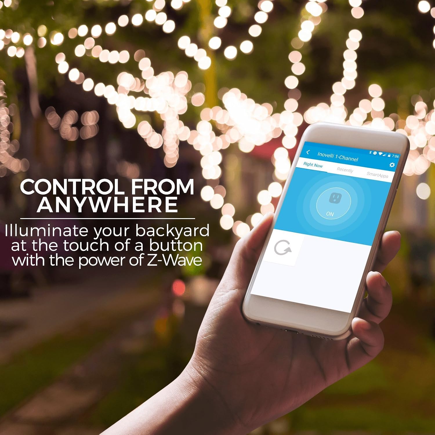 Outdoor Z-Wave Plug w/Built-in Z-Wave Repeater | Combines a Z-Wave Outlet & Range Extender in 1 Module | On/Off Z-Wave Switch (Zwave Plus) | SmartThings, Wink Compatible | Inovelli