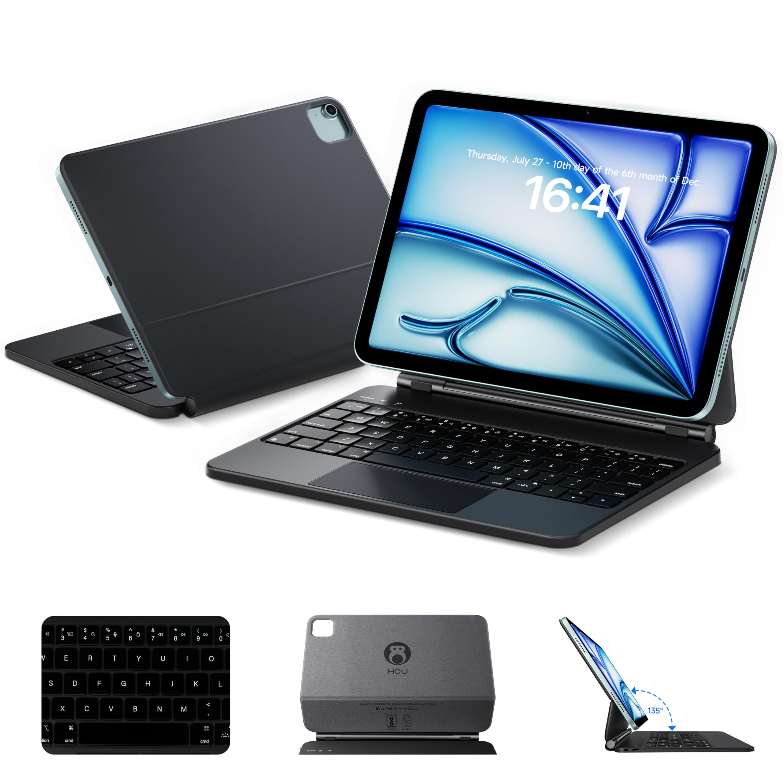 HOU iPad pro 12.9 キーボードケース MF-12 Amazon.com: HOU Magnetic Keyboard Case for iPad Air 13/Pro