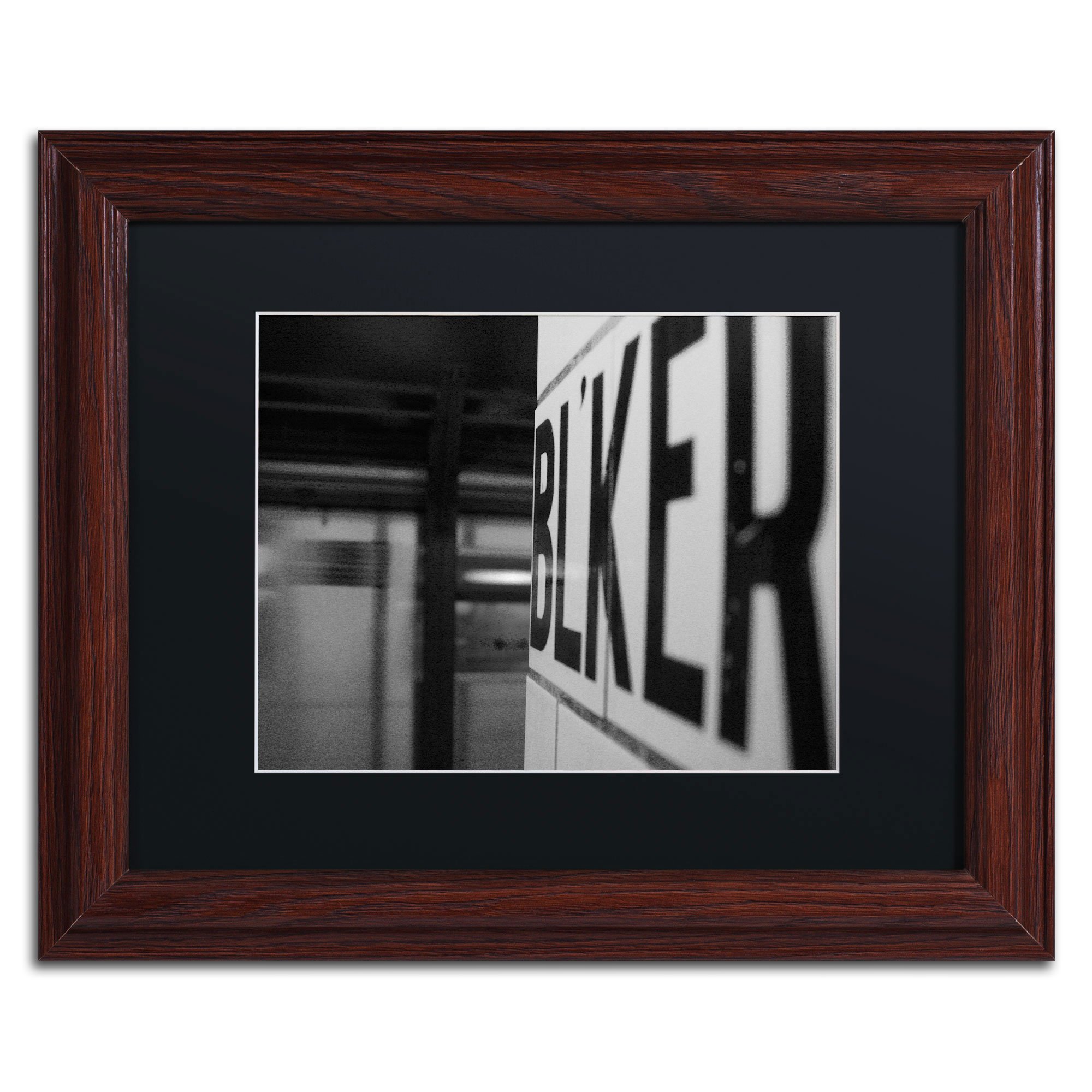 Trademark Fine Art Bleeker Wood Framed Artwork by Yale Gurney, 11 by 14-Inch, Black Matte